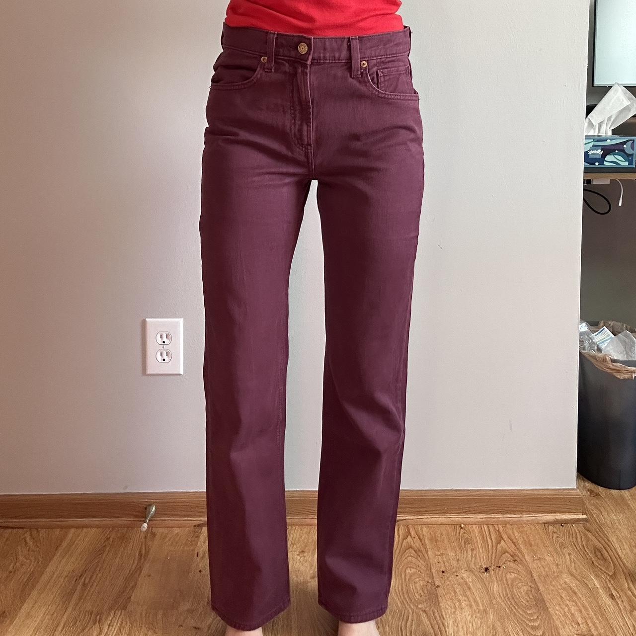 Gap store purple jeans