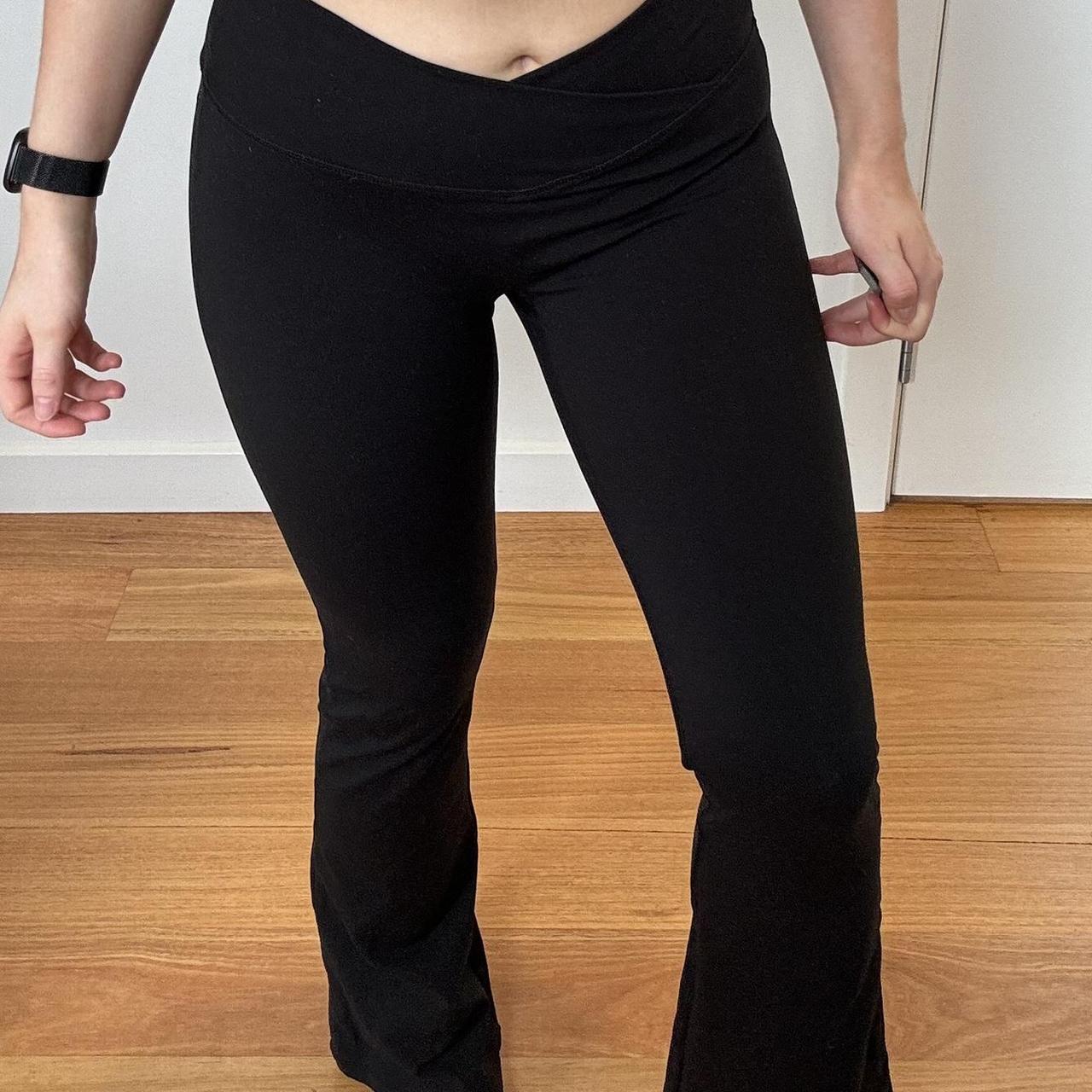 Elite Eleven black flare yoga pants. Size Small. Depop