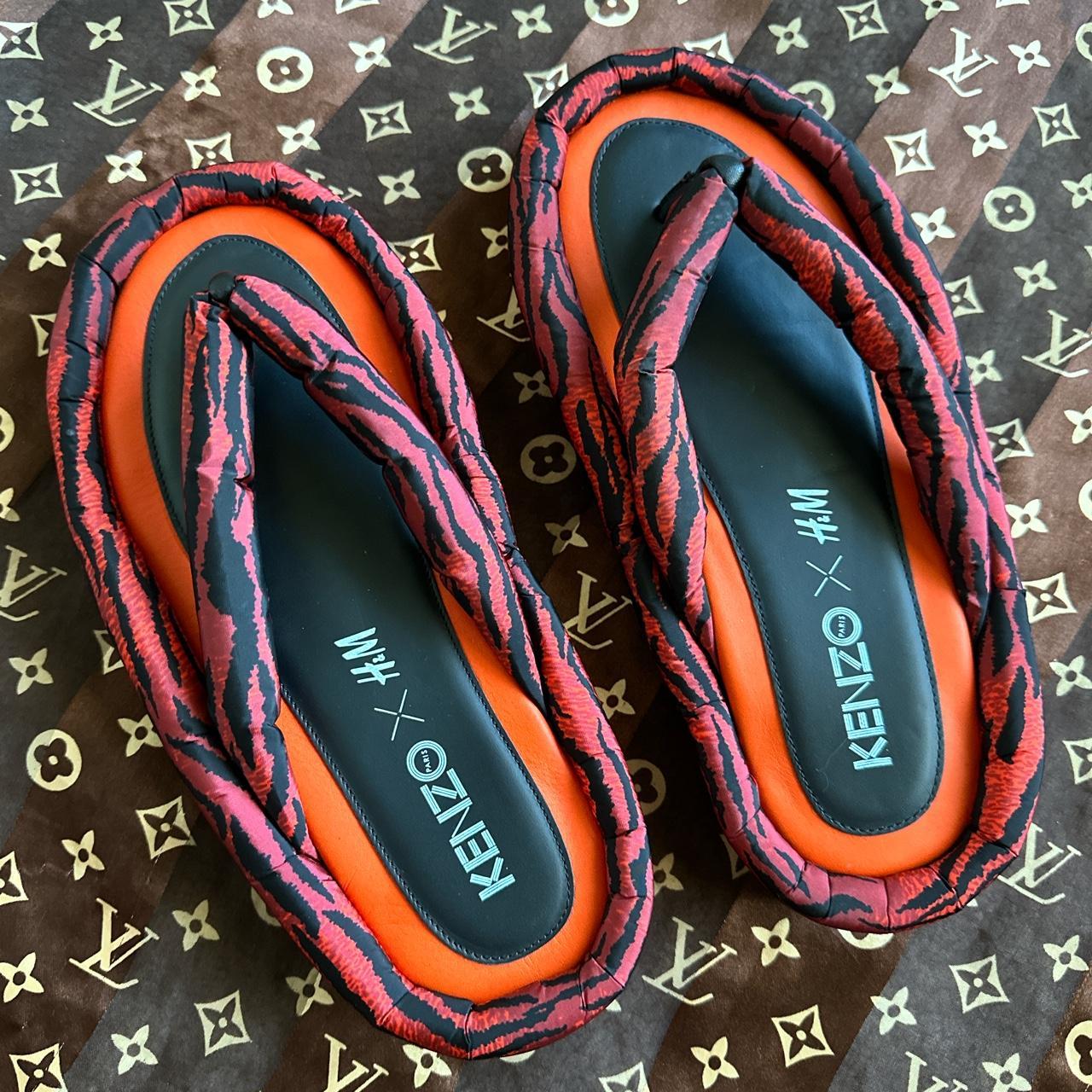 orange kenzo espadrilles