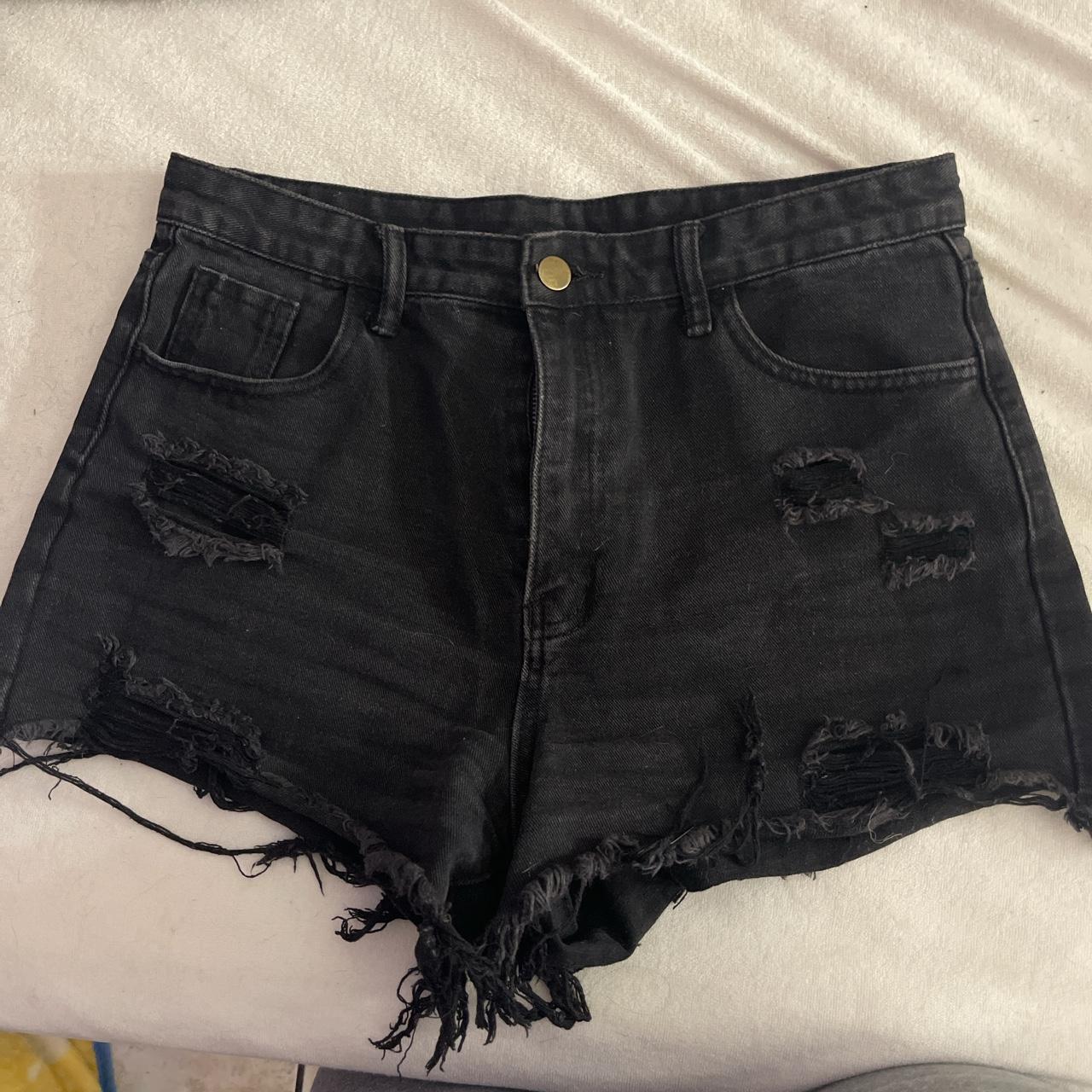 SHEIN Women's Black Shorts | Depop