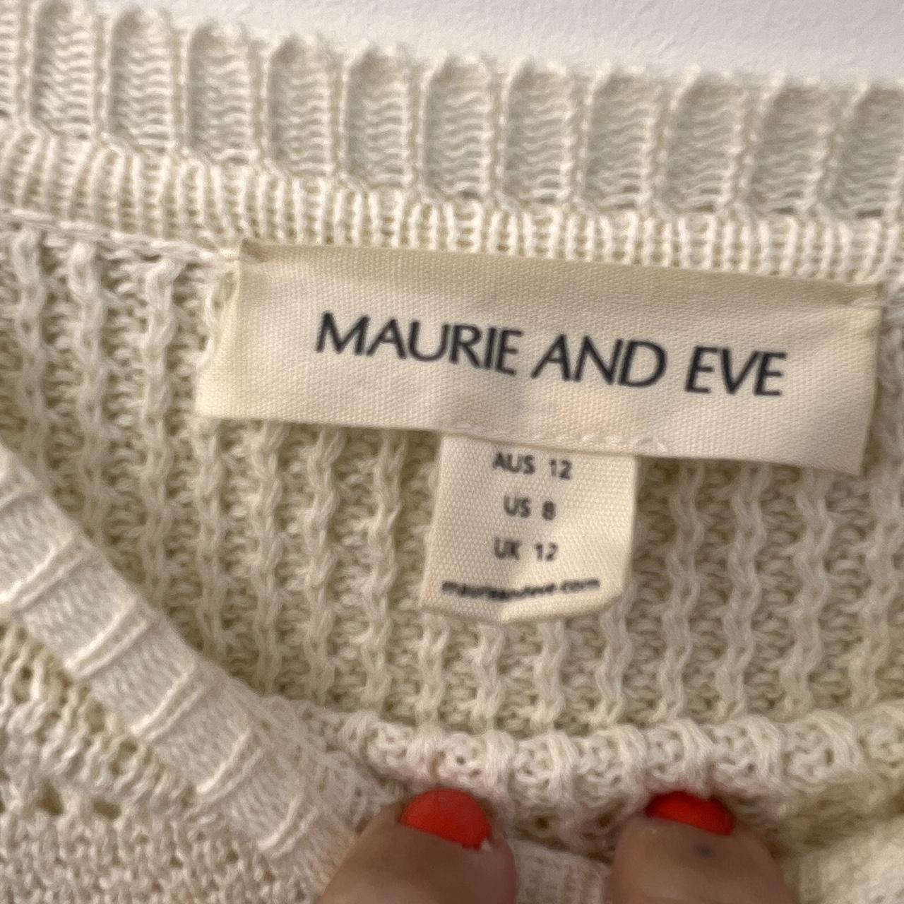 Maurie and Eve Knitted oversized jumper white Good... Depop