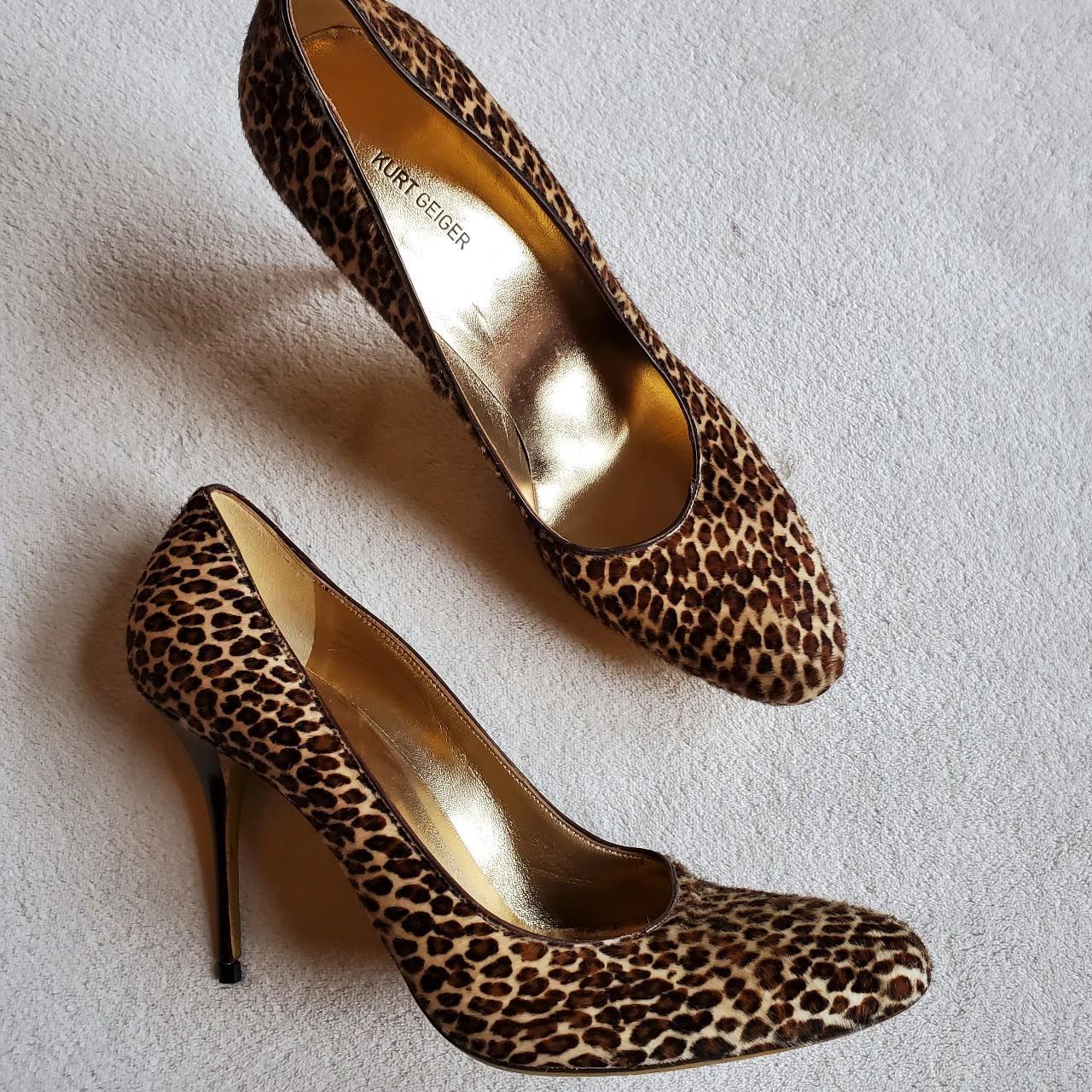 Kurt geiger leopard diaperish heels