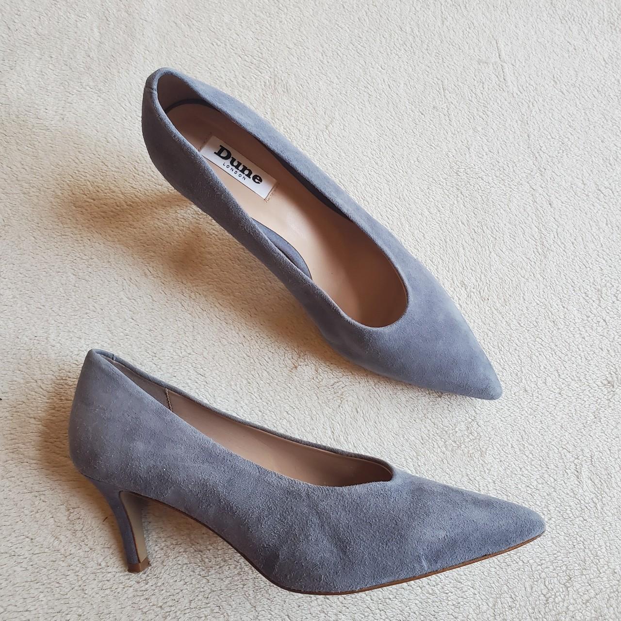 Beautiful Dune London Grey Suede Court Shoes. Colour. Depop