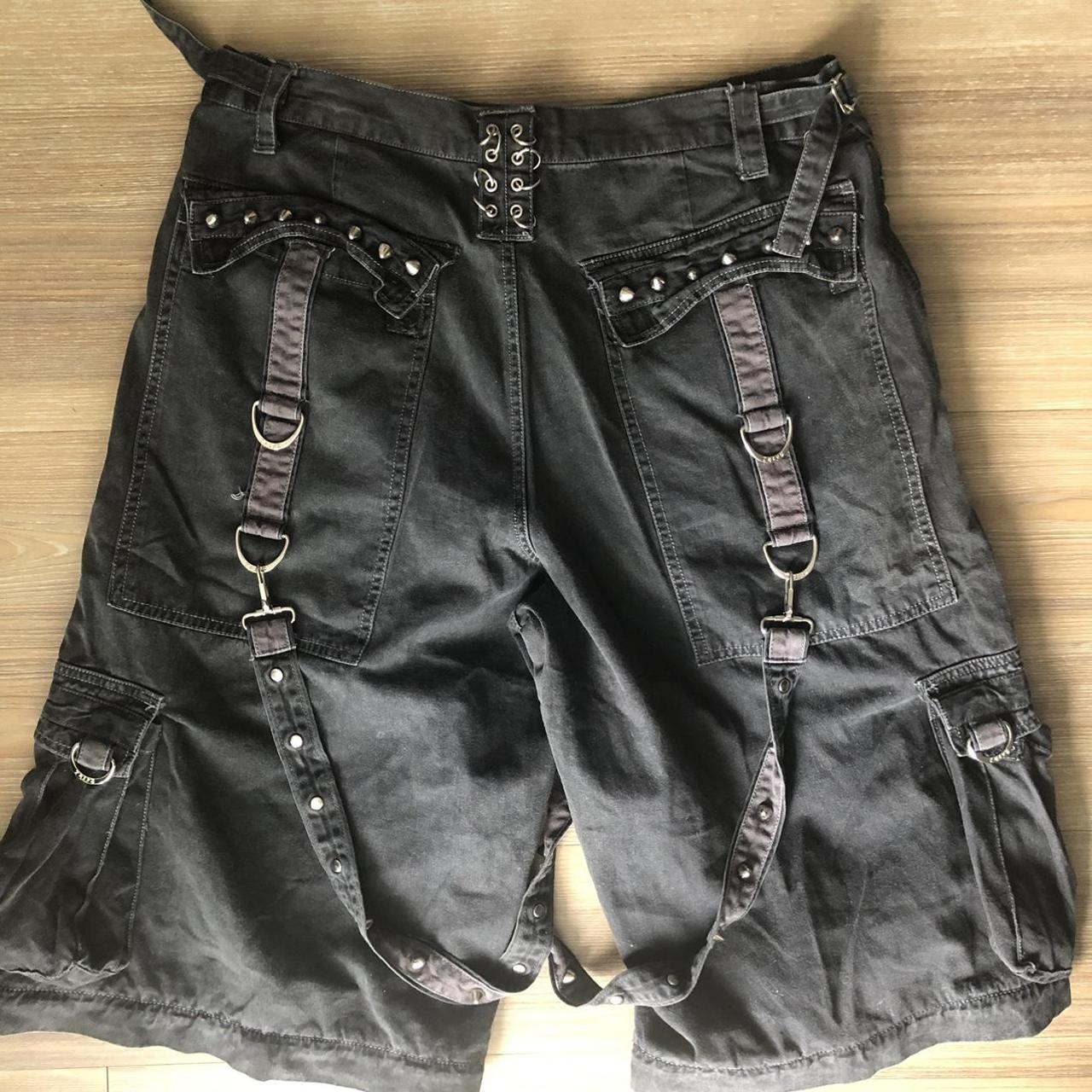 Tripp NYC Men's Black and Grey Shorts | Depop