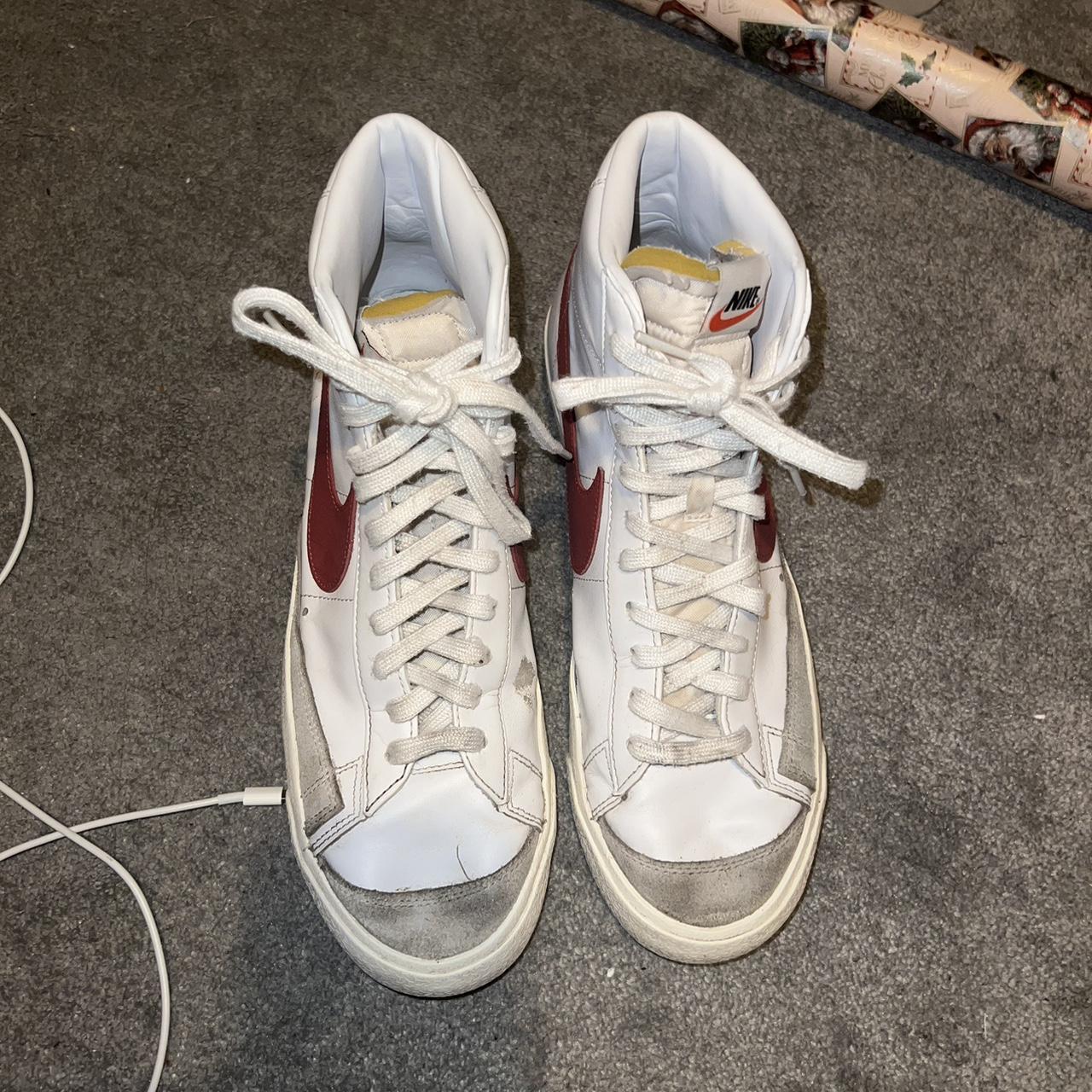 nike high tops red tick