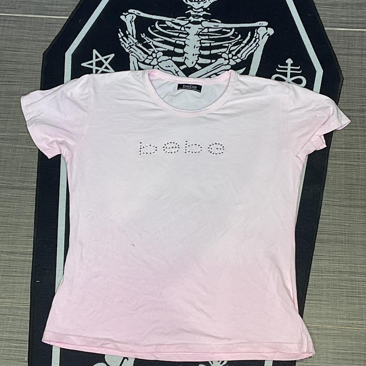 Bebe ombre tee Missing one gem Size L can prby... - Depop