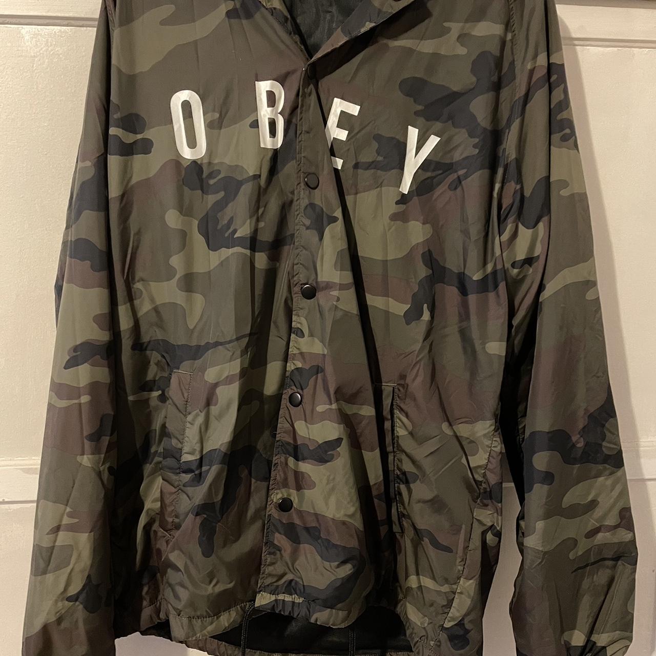 Obey camo windbreaker sale