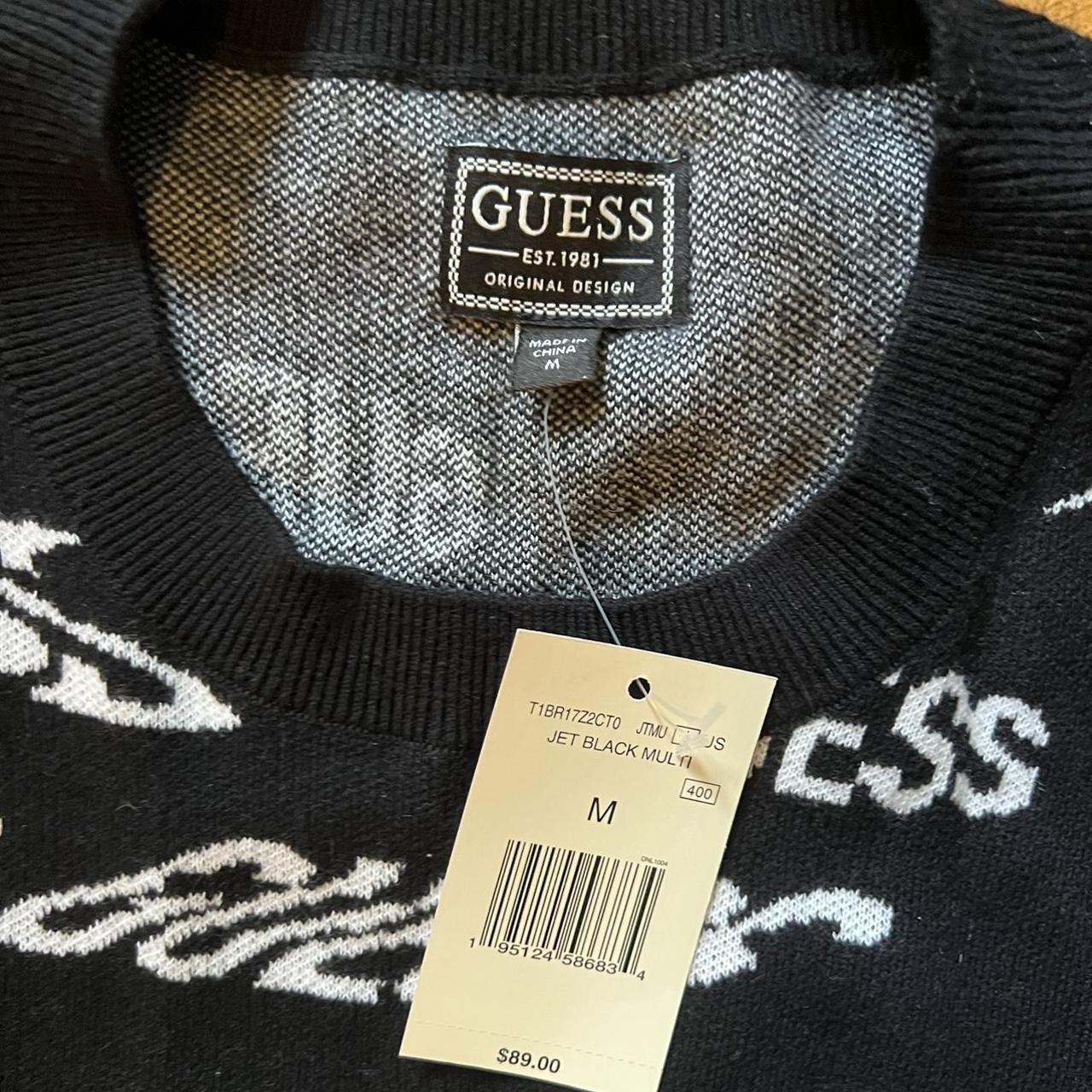 Guess Women's Black and White Jumper (2)