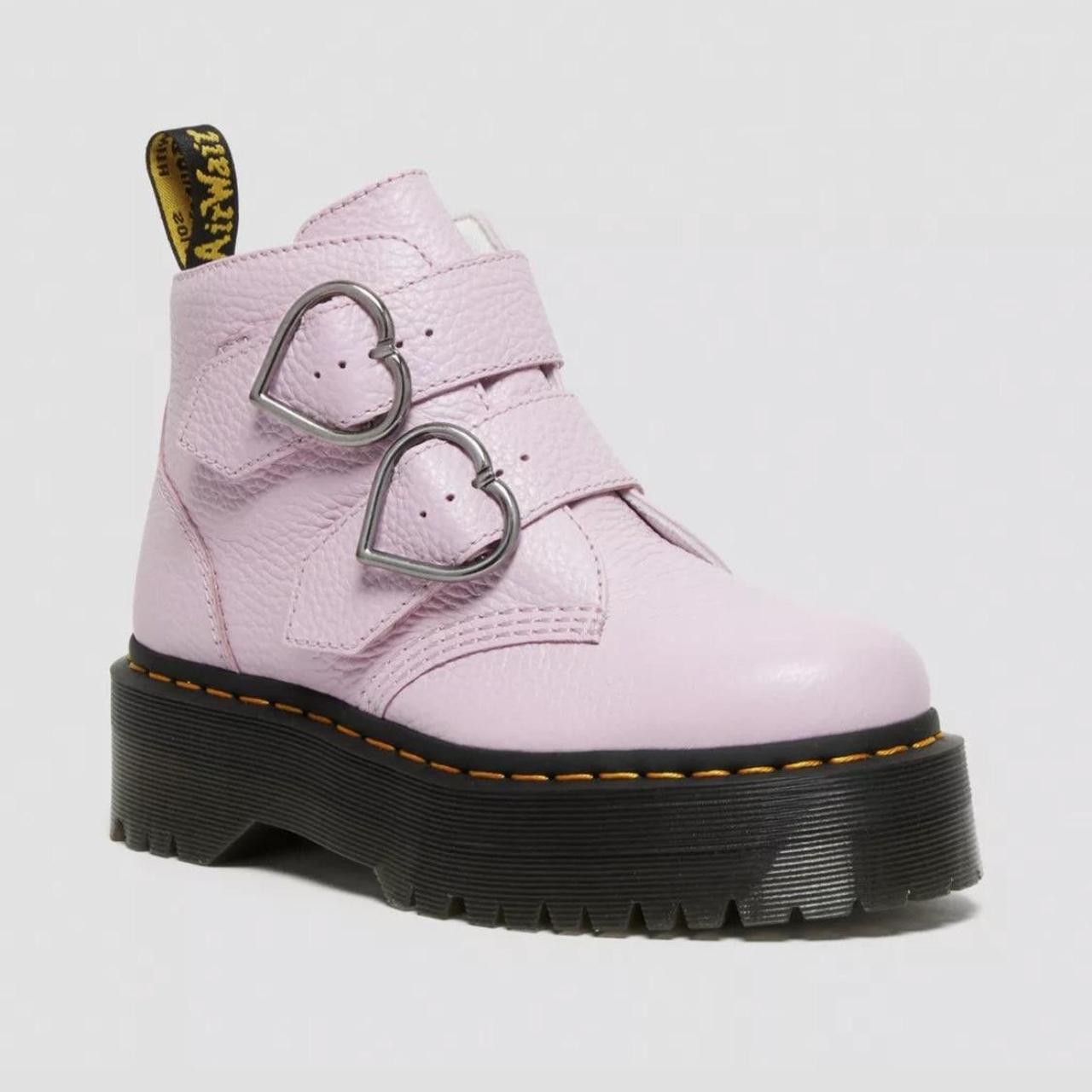 Doc Martens Pink Heart Buckle Devon Boot US ladies