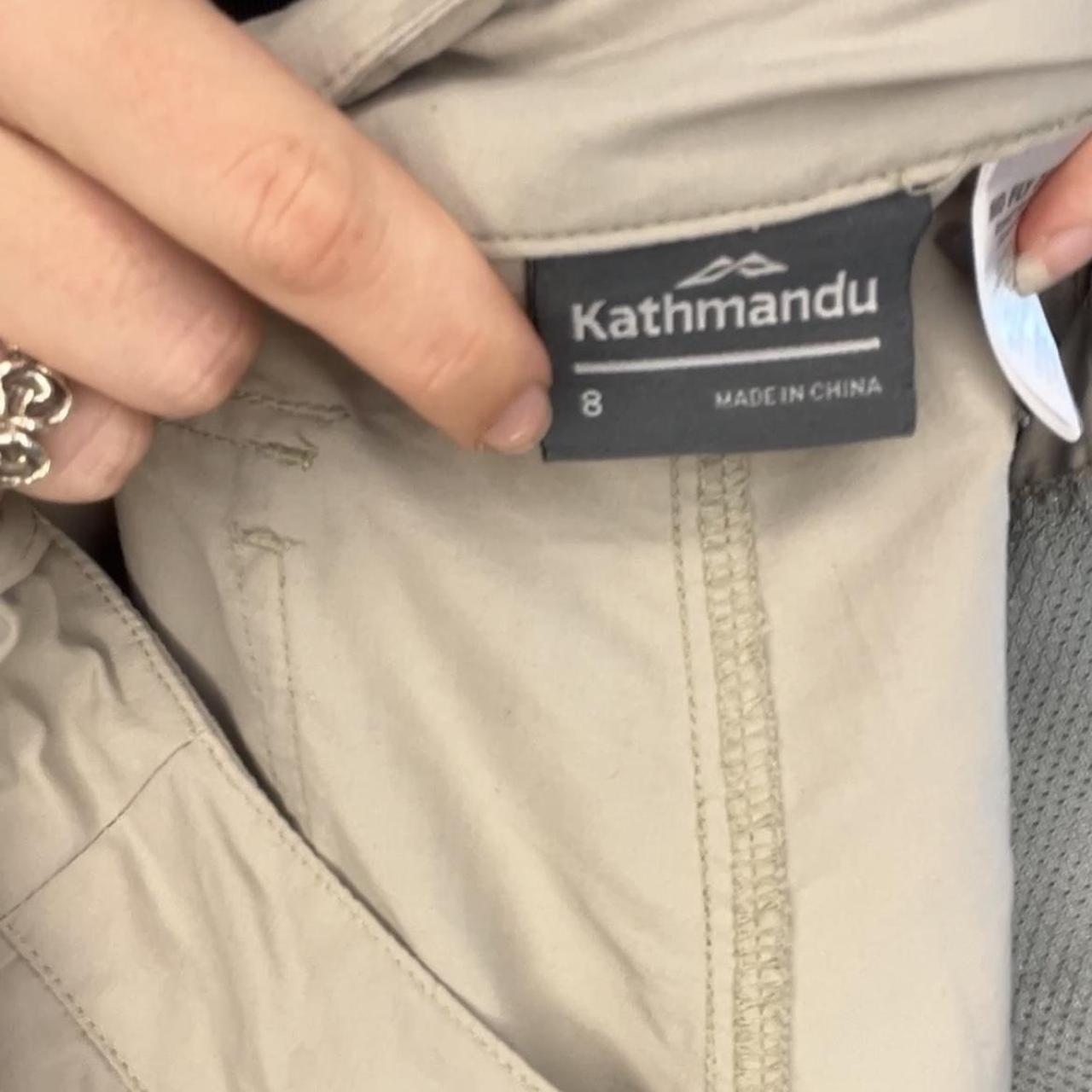 kathmandu cargo pants zip off leg to shorts size 8 Depop