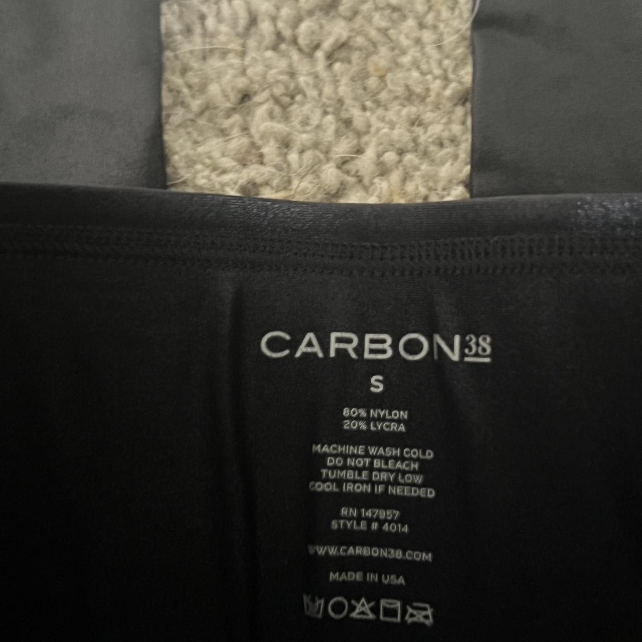 carbon38 leggings shine black size Small