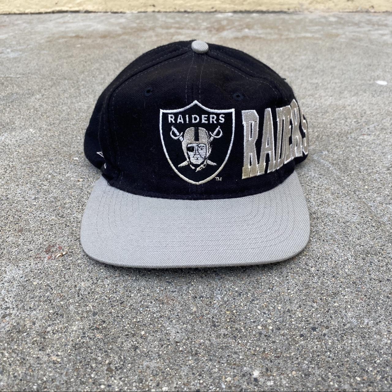 Vintage 90s Los Angeles Raiders SnapBack hat By - Depop