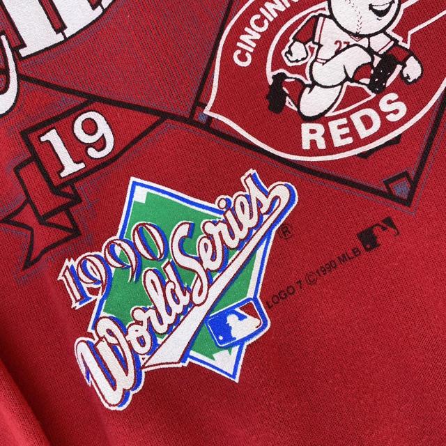 1990 Logo 7 Cincinnati Reds World Series Champions - Depop