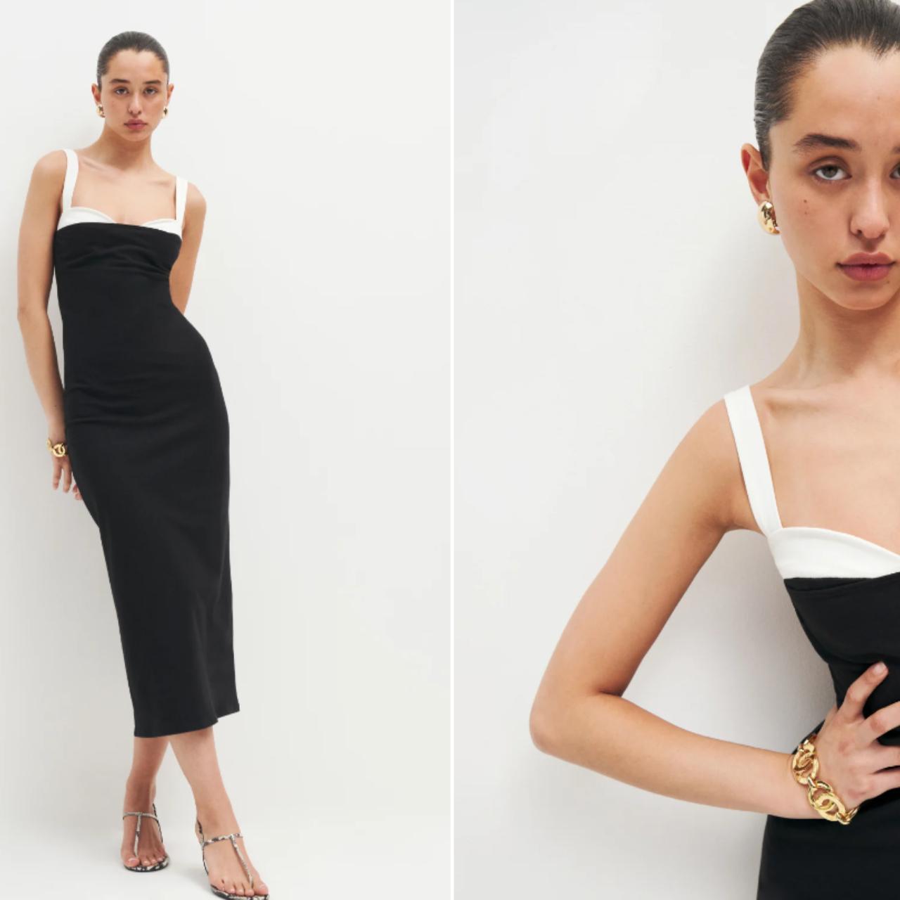 Reformation Nelle Knit Dress brand new with Depop