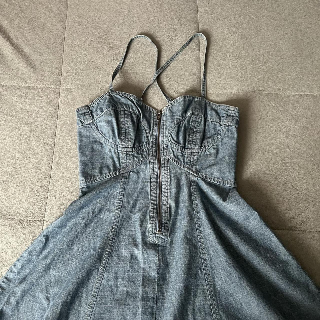 french connection denim dress size 4 #denim #dress - Depop