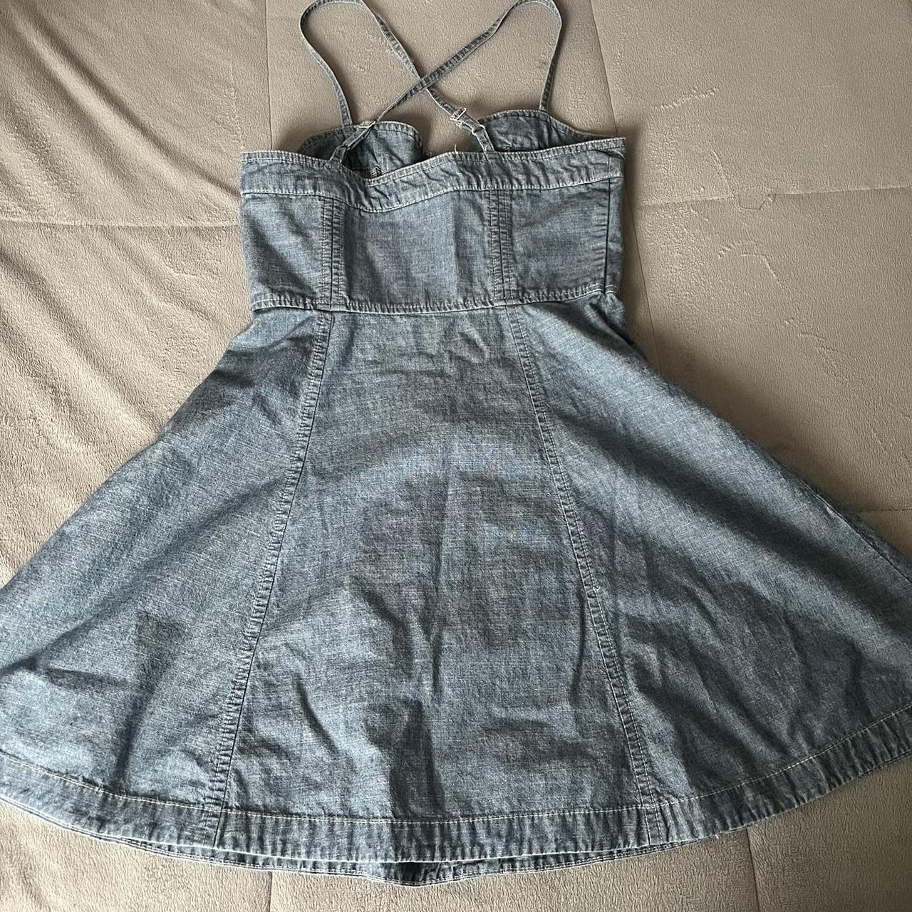 french connection denim dress size 4 #denim #dress - Depop