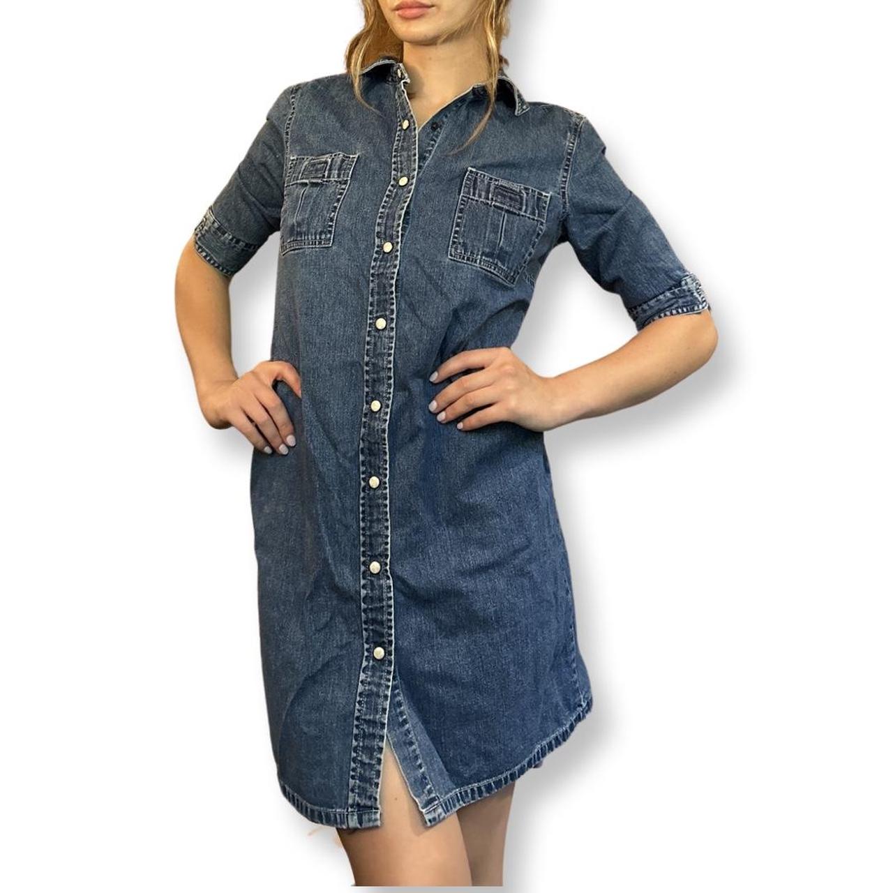 Old Navy Maternity Chambray Utility Tie-Belt Shirt Dress | 16 Reasons an Old  Navy Dress Is an Essential Part of Your Maternity Wardrobe | POPSUGAR UK  Parenting Photo 16