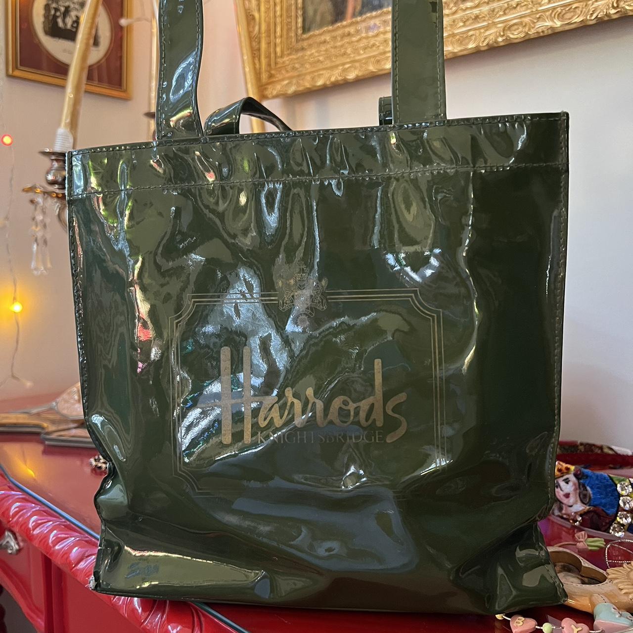 Harrods Green Small Logo Top Handle Shopper Tote Depop