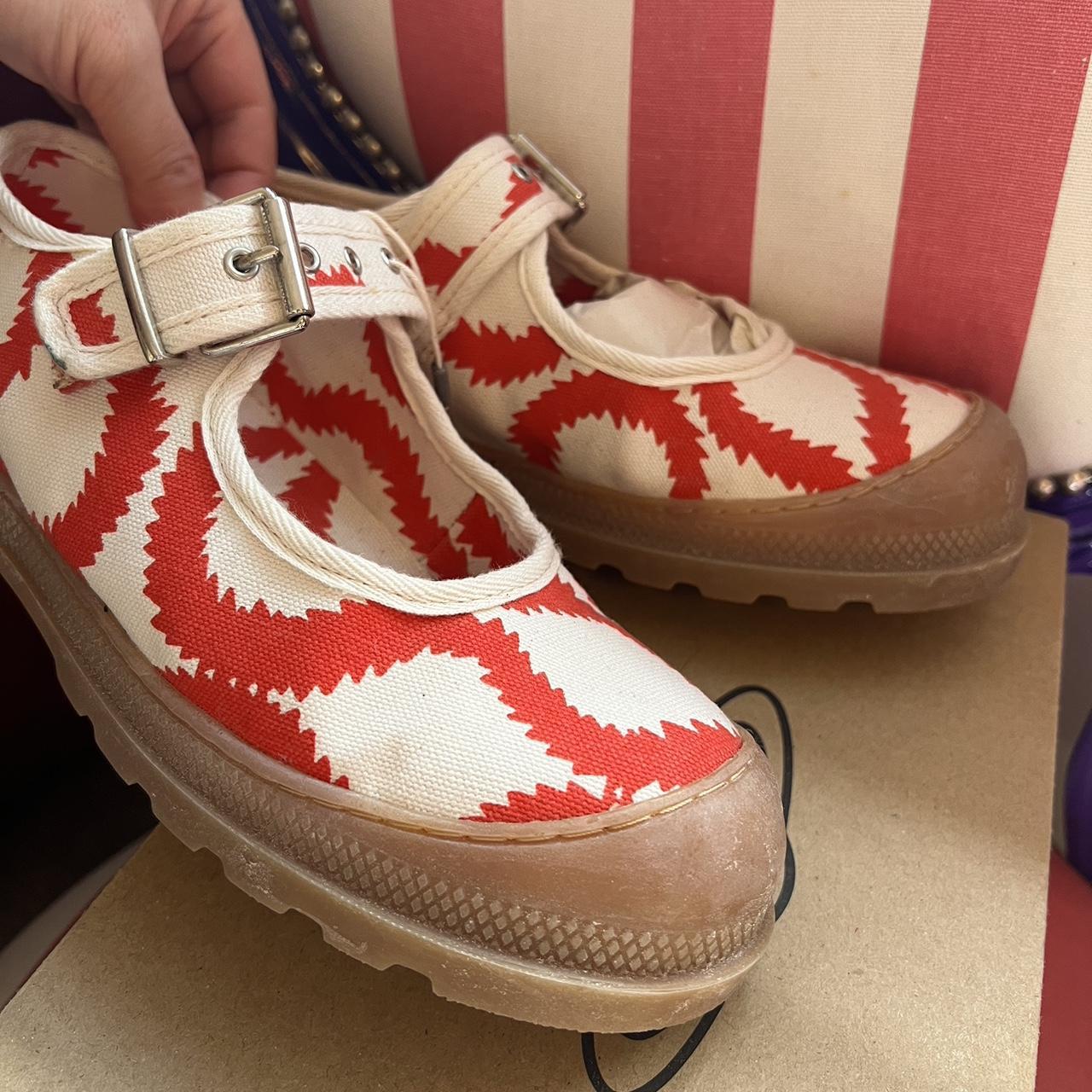 Vivienne Westwood Pekin Bar Canvas Vegan Ballet | Depop