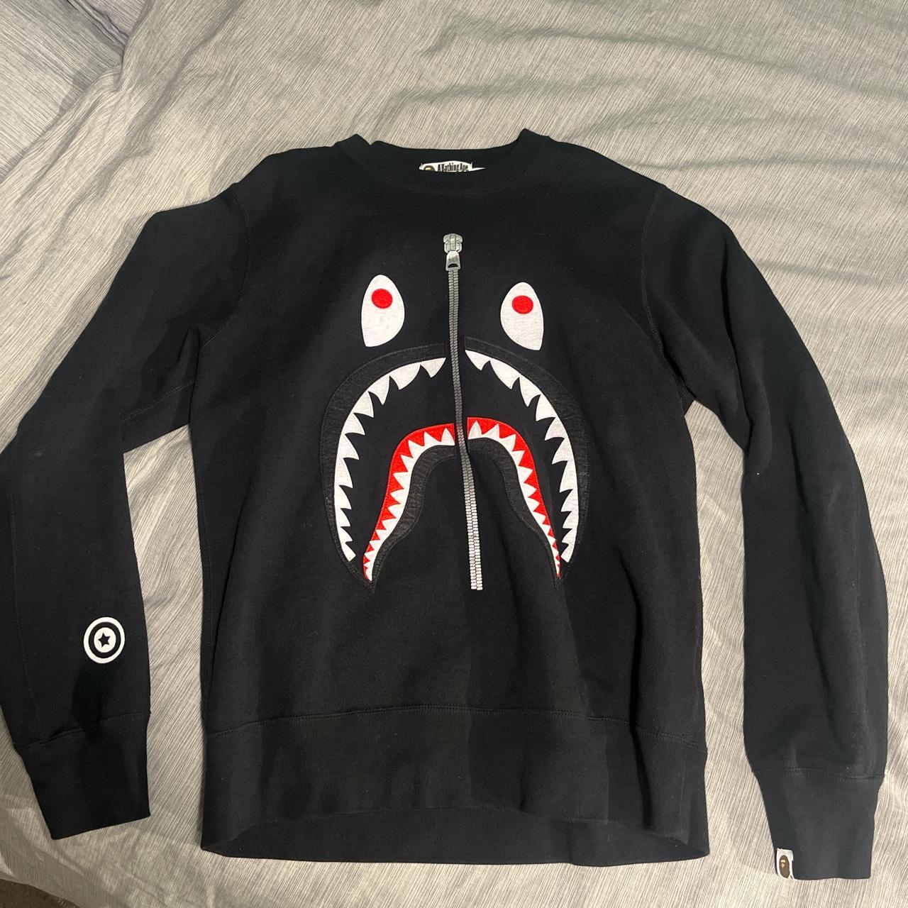 Bape clearance black sweatshirt