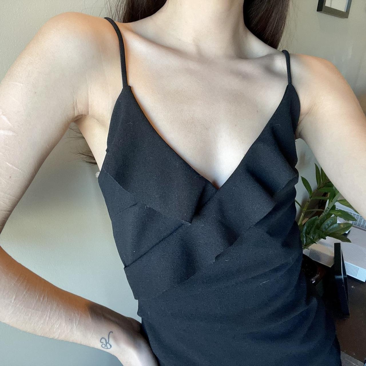 Little black mini dress, best fits xs-s. Shown on... - Depop