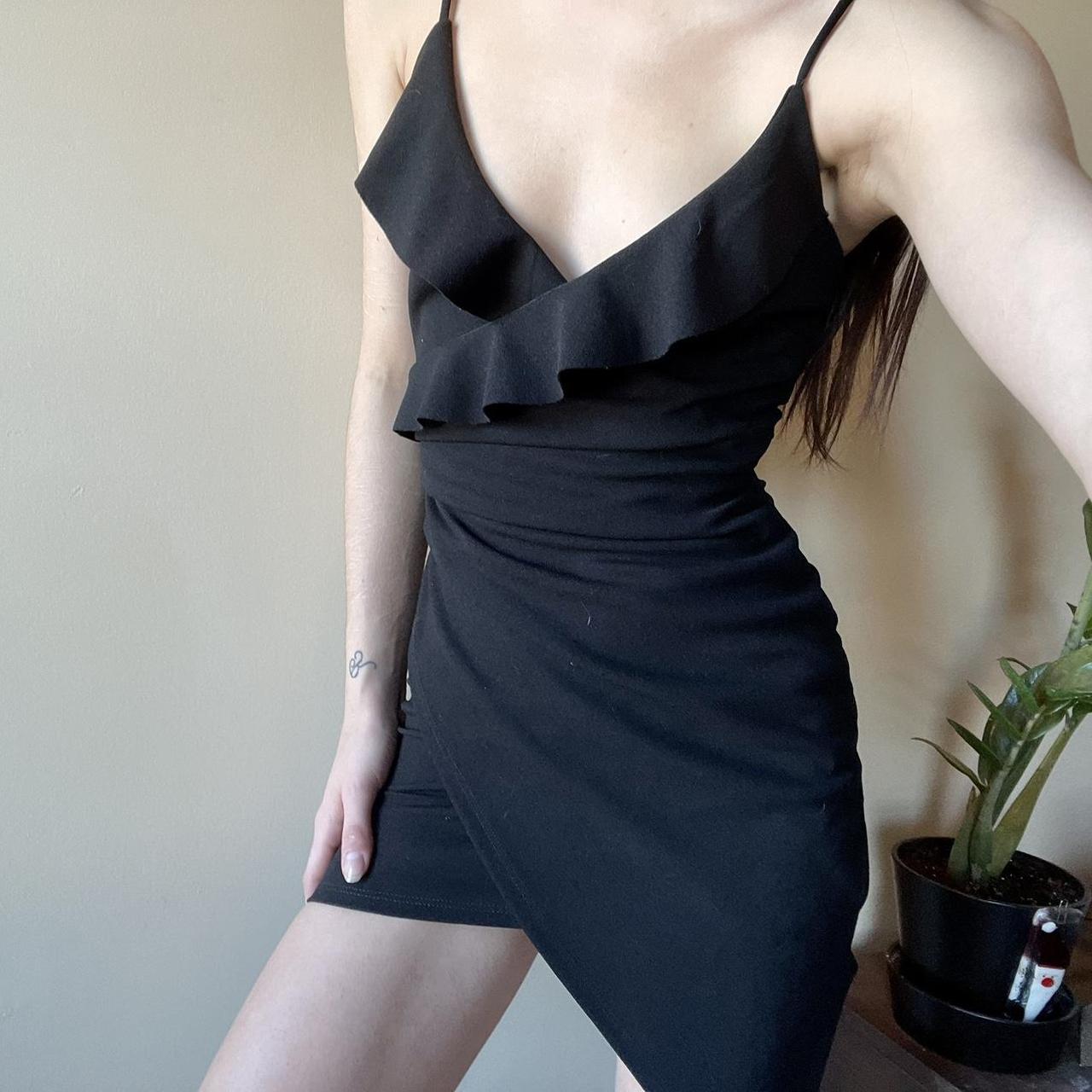 Little black mini dress, best fits xs-s. Shown on... - Depop