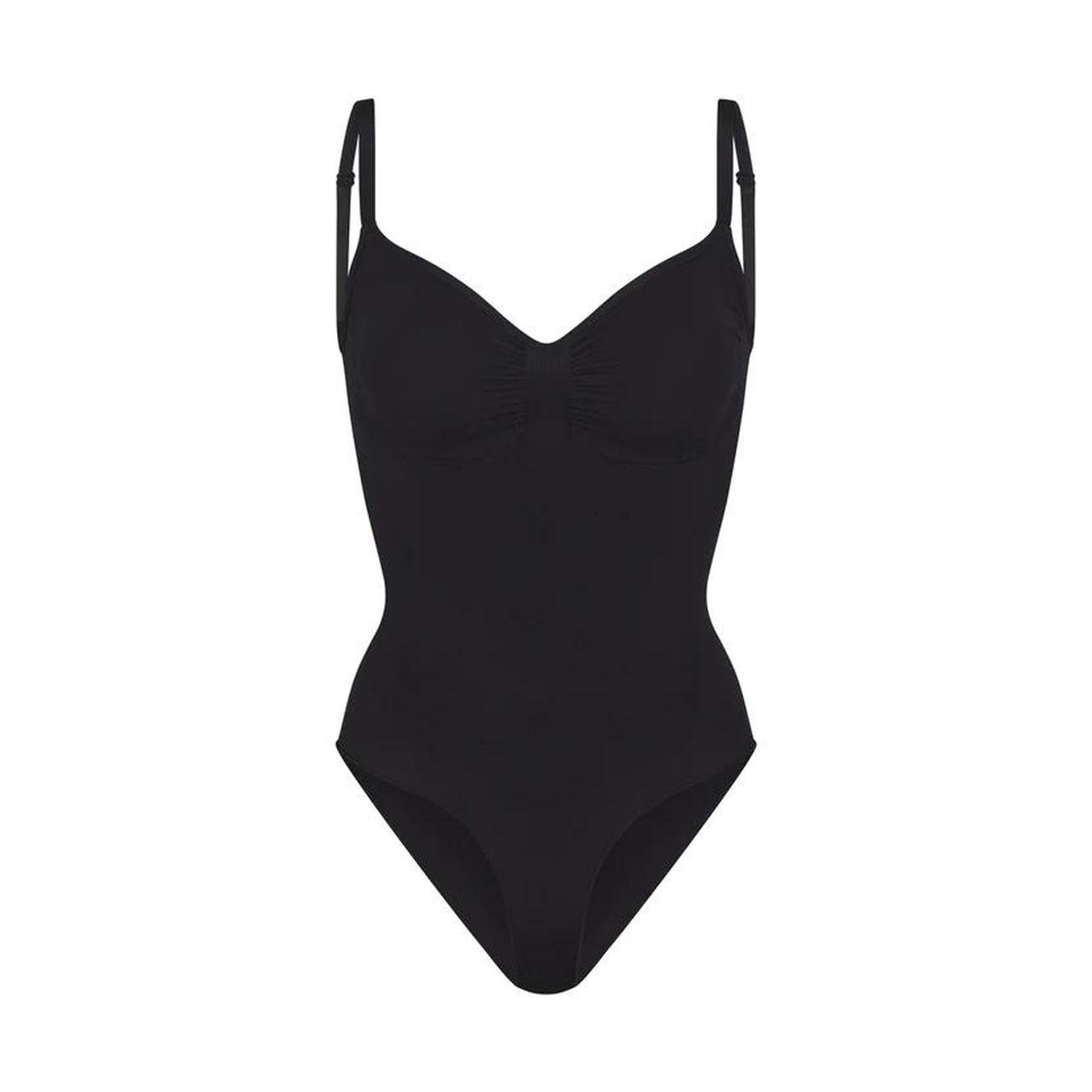 BNWOT skims shapewear brief bodysuit in black/onyx... Depop