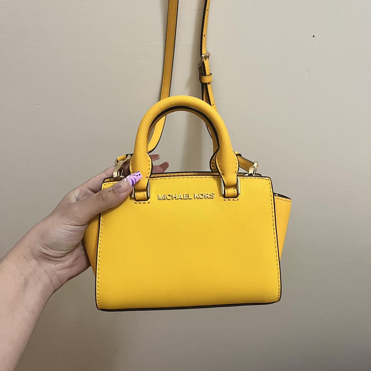 Michael kors yellow bag best sale