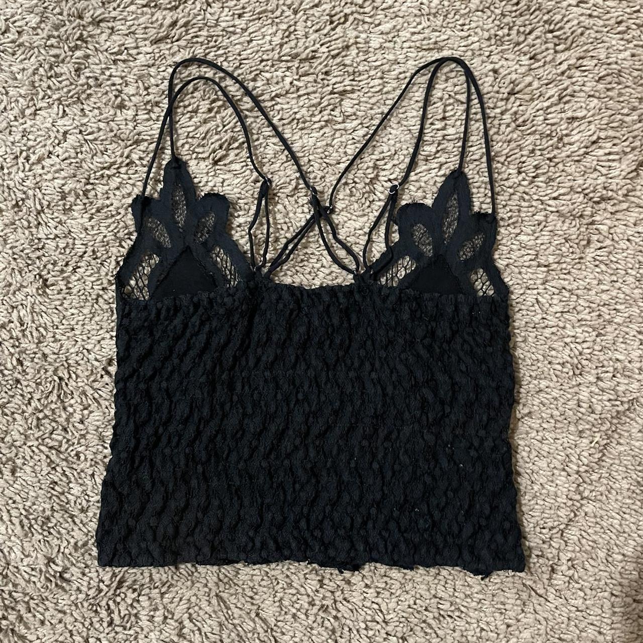Black lace tank top ⋆ the brown in the first pic is... - Depop