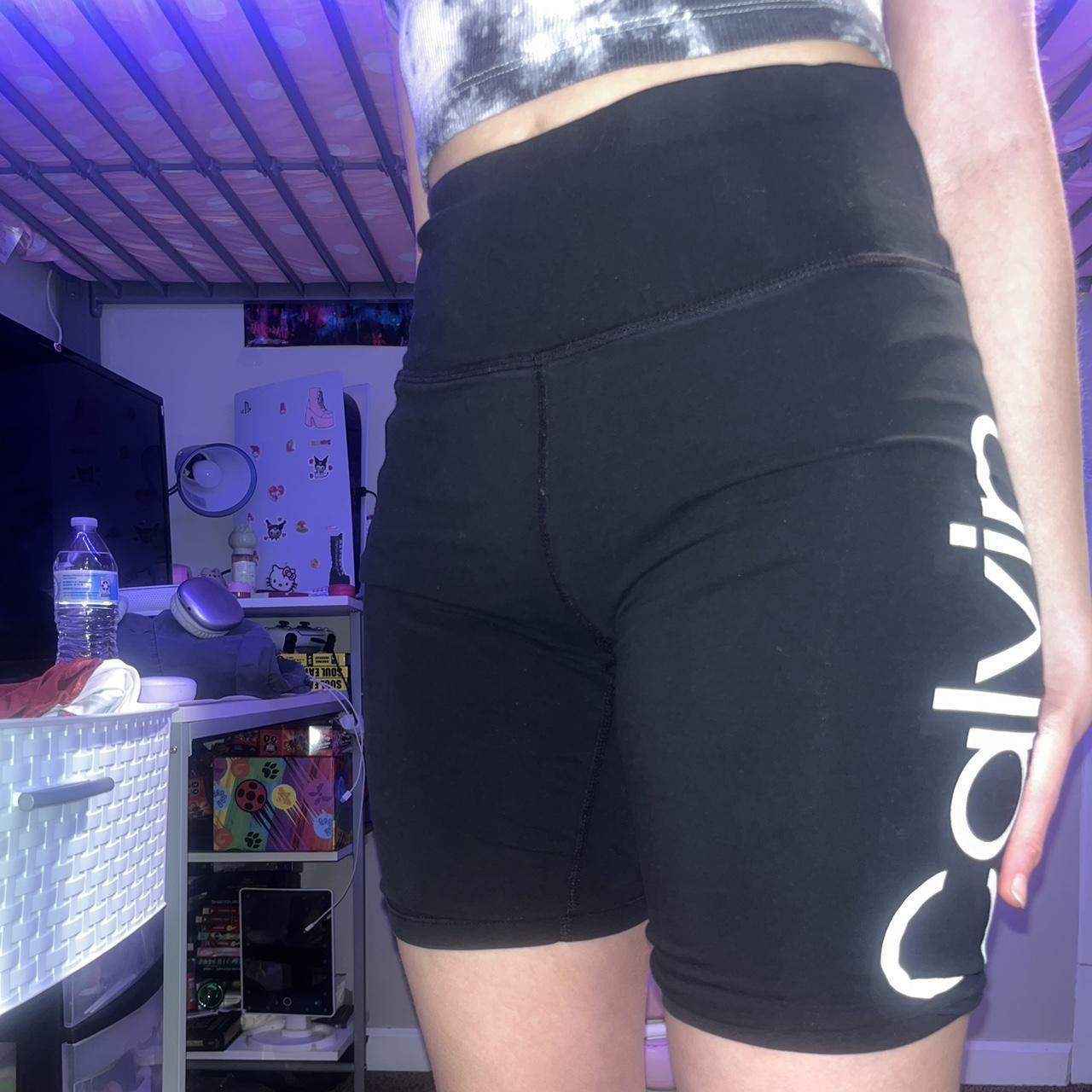 Calvin Klein Sportswear Women's Black and White Shorts