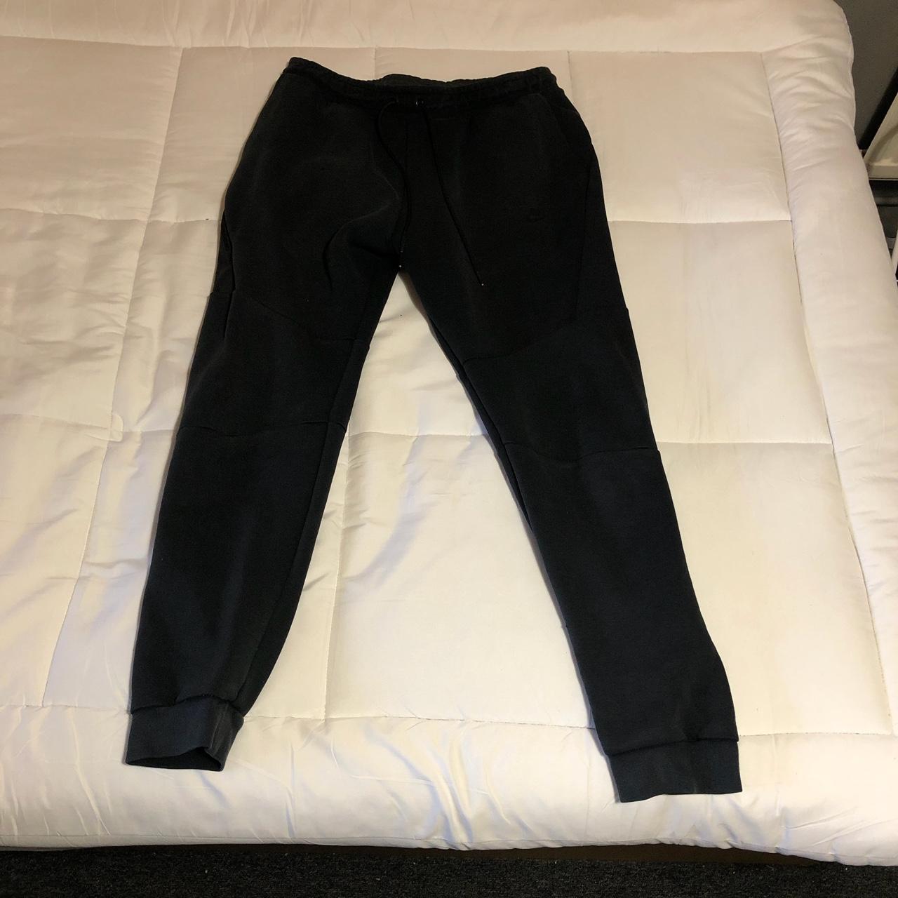 Men’s OG nike tech fleece joggers in black. Size:... - Depop