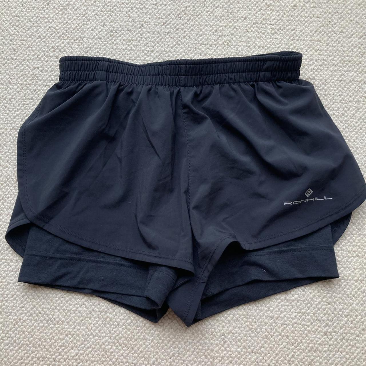 Ronhill black sport shorts, only worn a few times so... - Depop