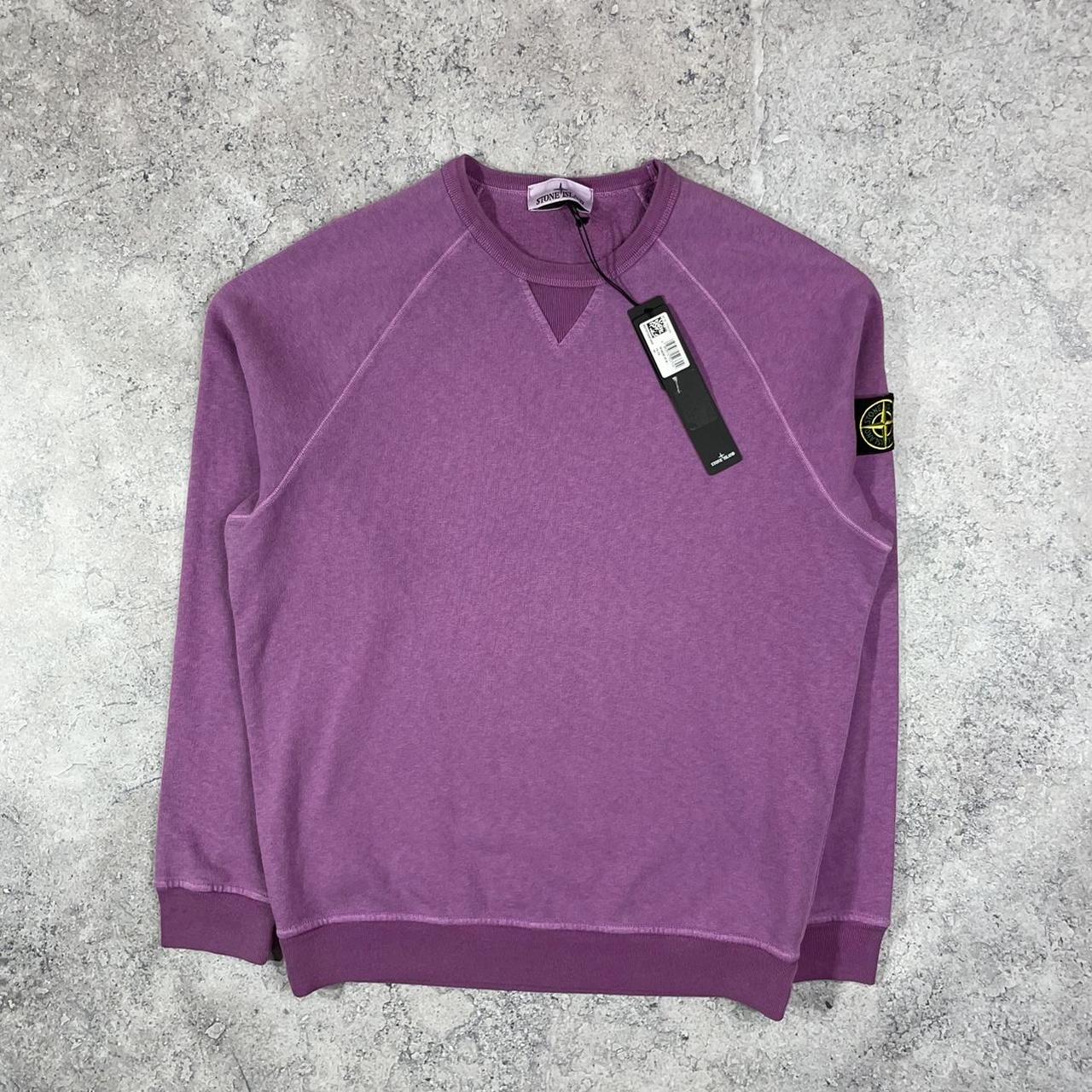 Stone island sweatshirt on sale purple