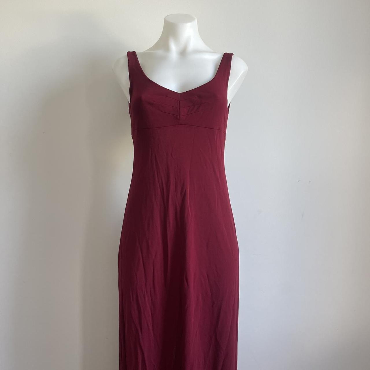 Women's Red and Burgundy Dress | Depop