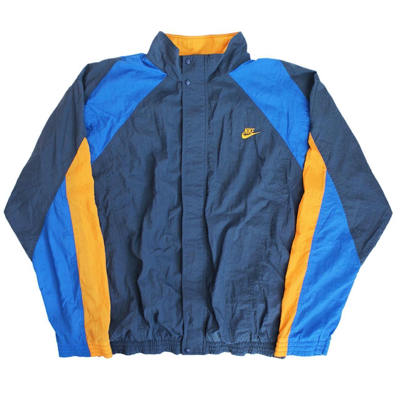 Blue and yellow nike windbreaker online