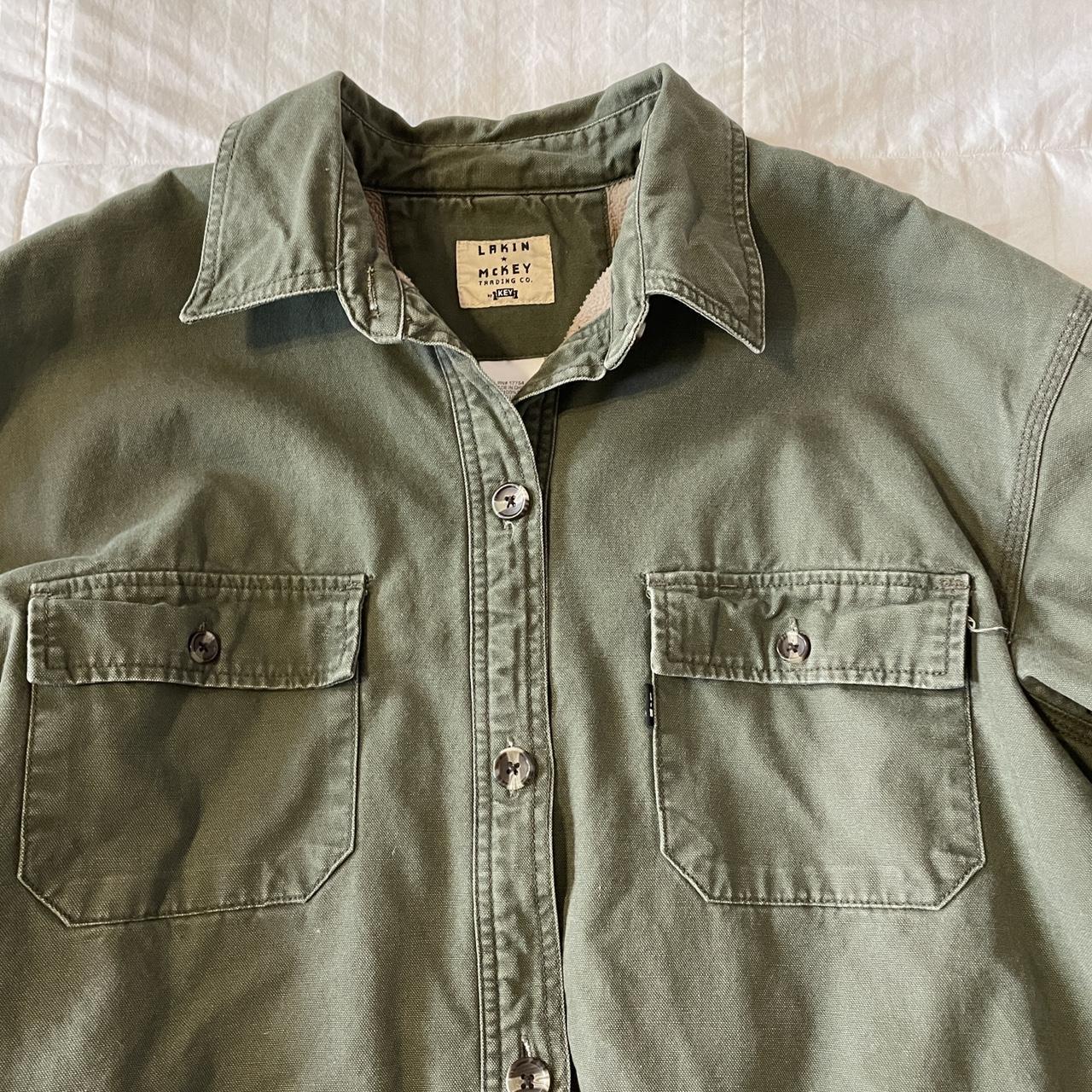 Men's Green and Khaki Jacket | Depop