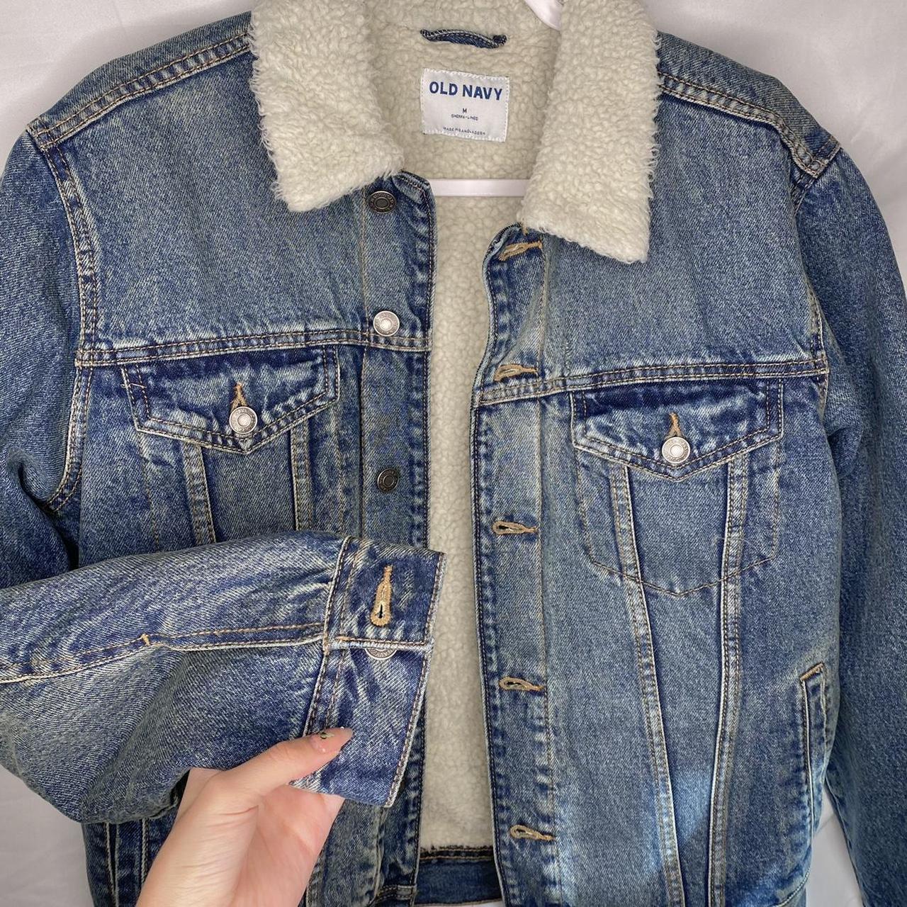 Old navy sherpa hot sale jean jacket