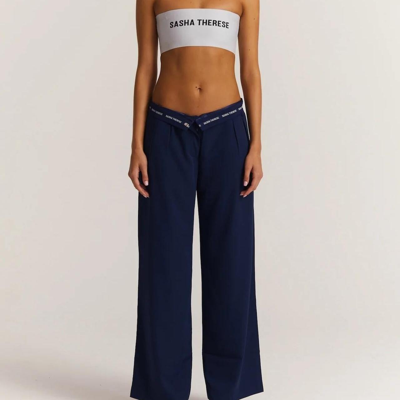 Brand new Prague Pants Navy from Sasha Therese!... Depop