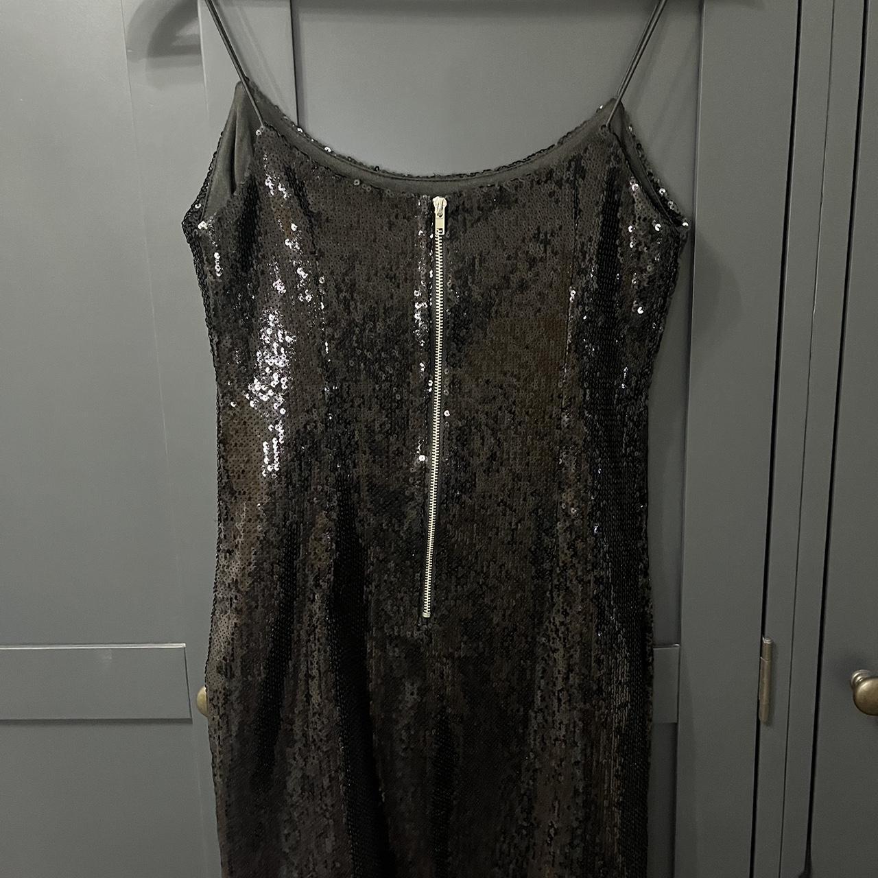 Prettylittlething Plt Black Sequin Mini Dress With Depop