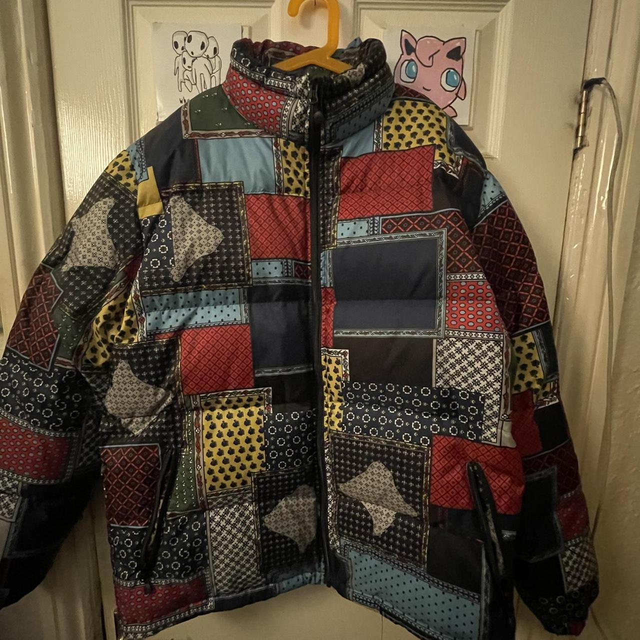 Patchwork Stüssy puffer coat, deadstock bought for... - Depop