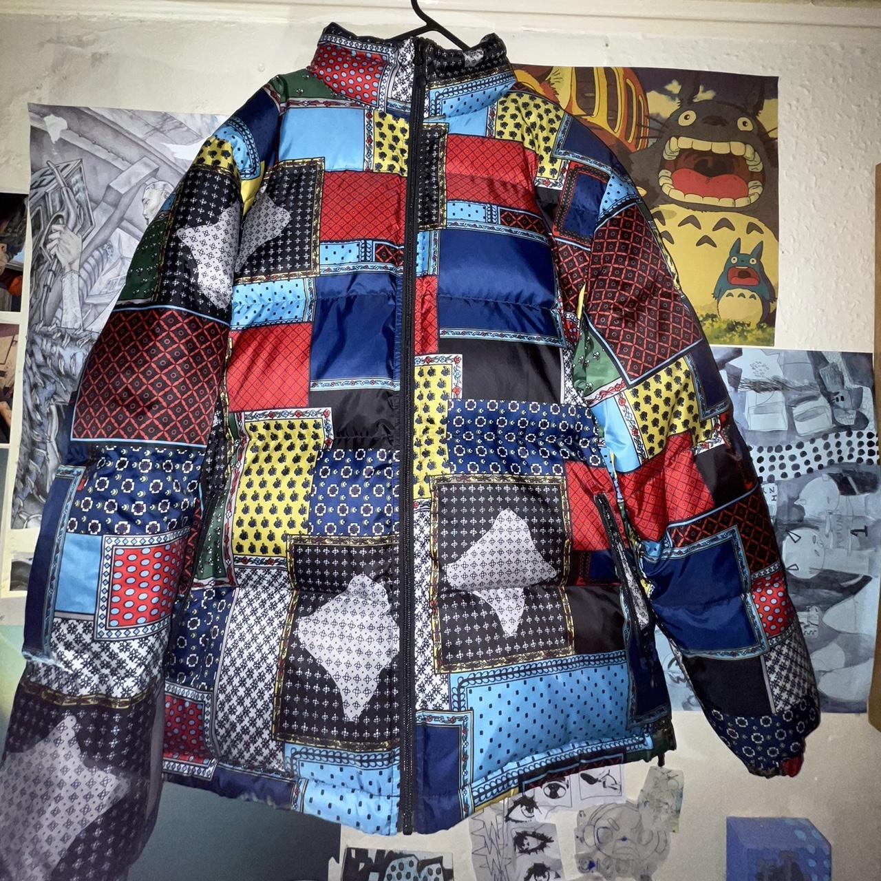 Stussy patchwork puffer coat, deadstock #cozy #y2k | Depop