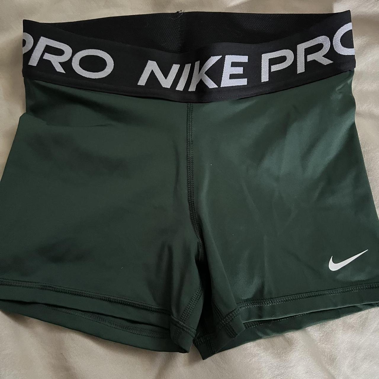 Dark Green Nike Pros Size S Never Worn Depop