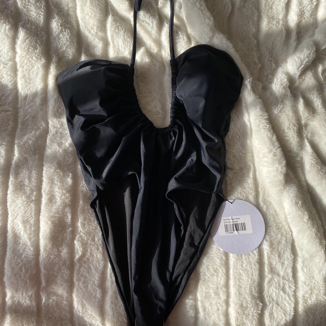 Princess Polly Women's Black Swimsuitonepiece Depop