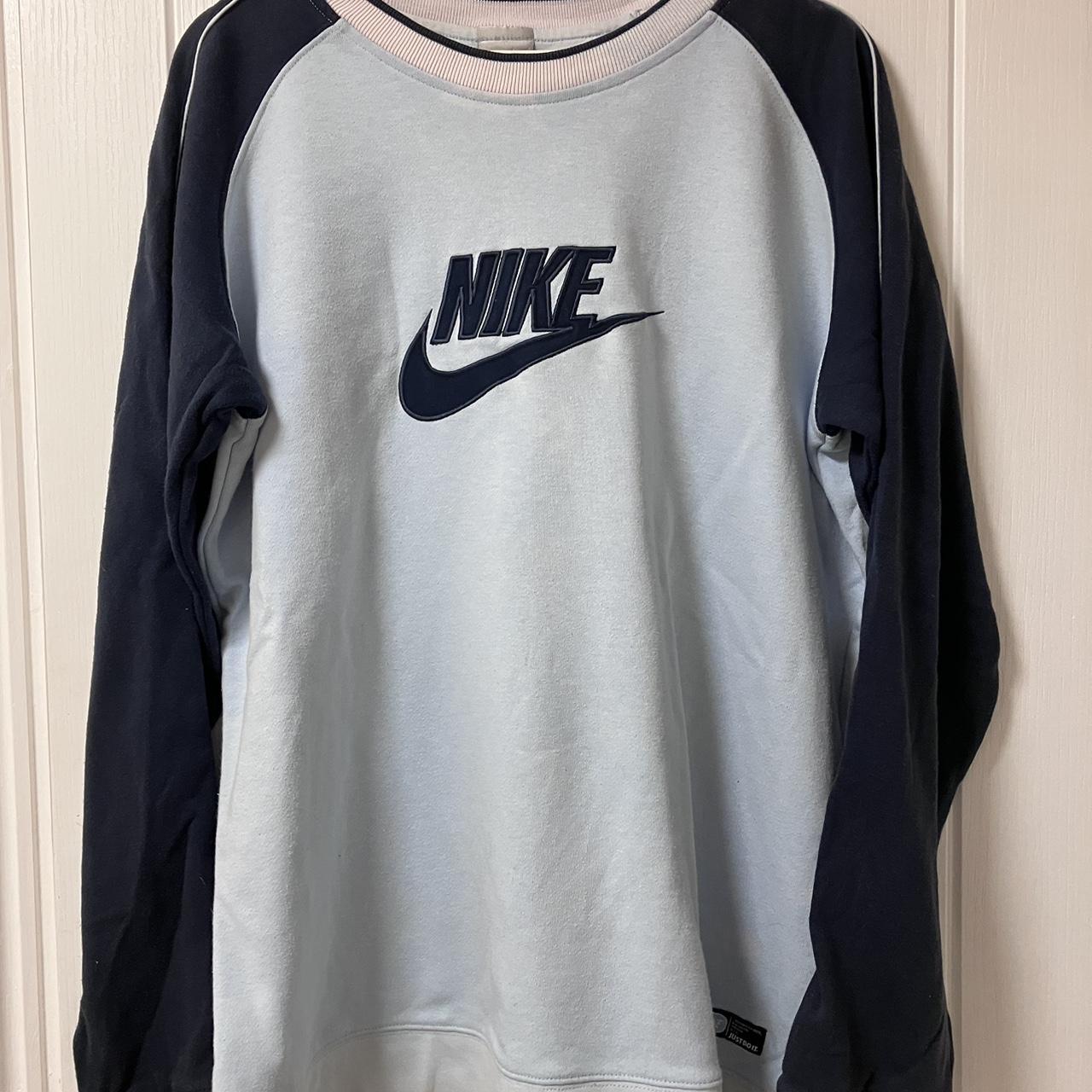 mens blue nike jumper