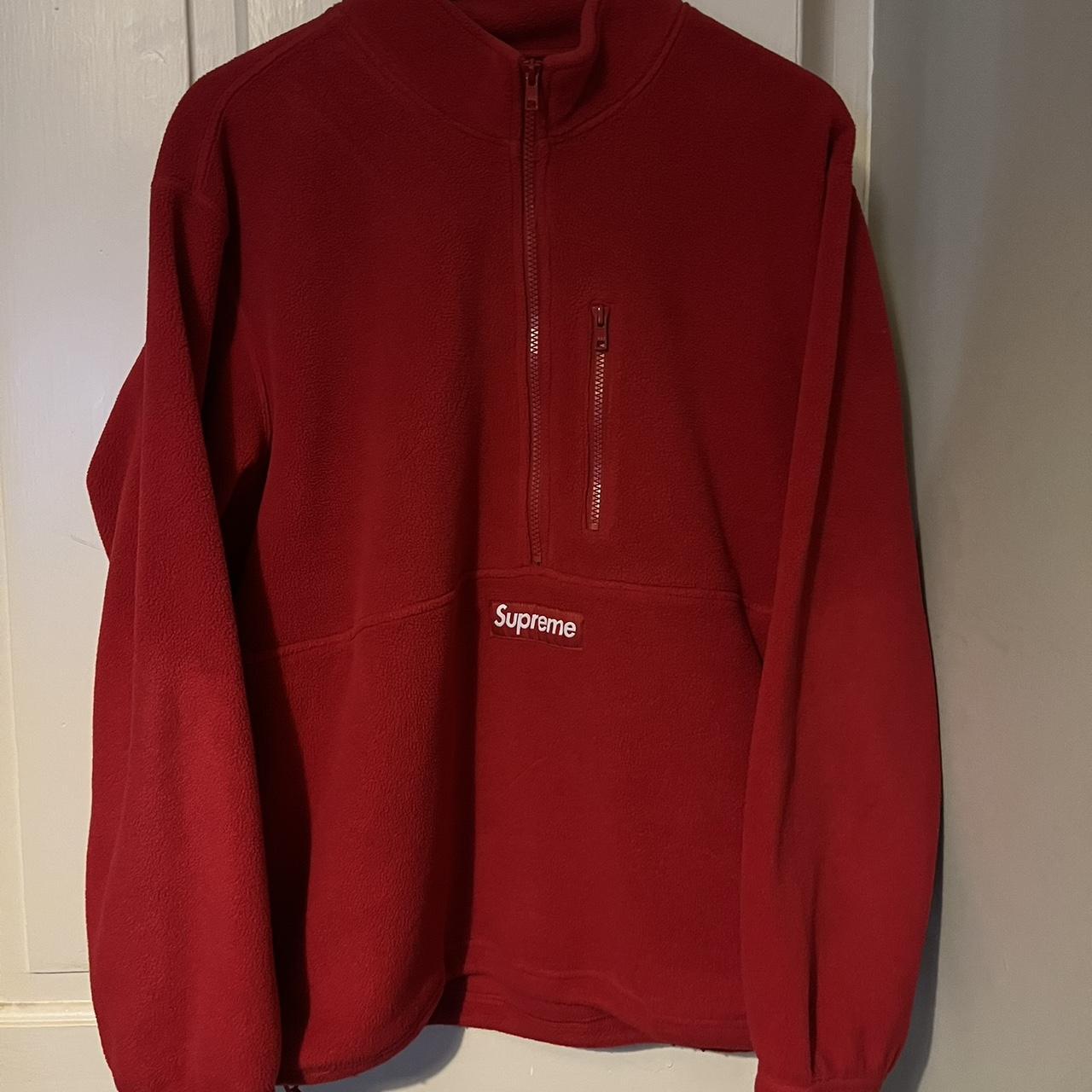 Supreme polartec 1/4 zip fleece Perfect condition... - Depop