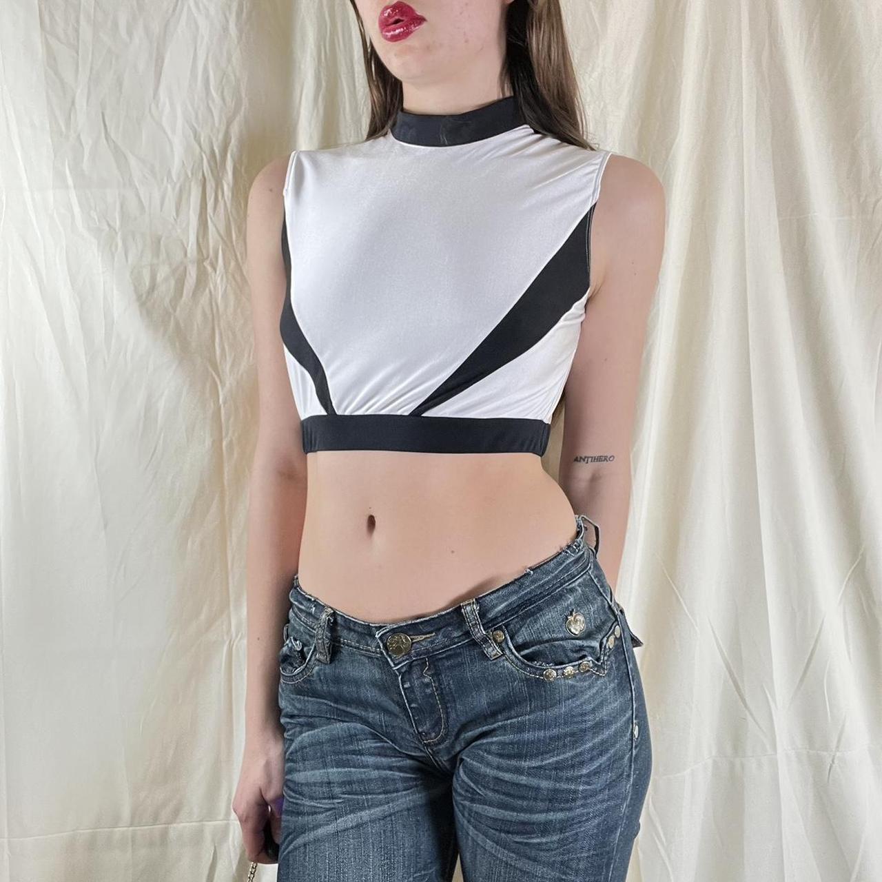 Thee Hot Girl Crop Top - Black/White