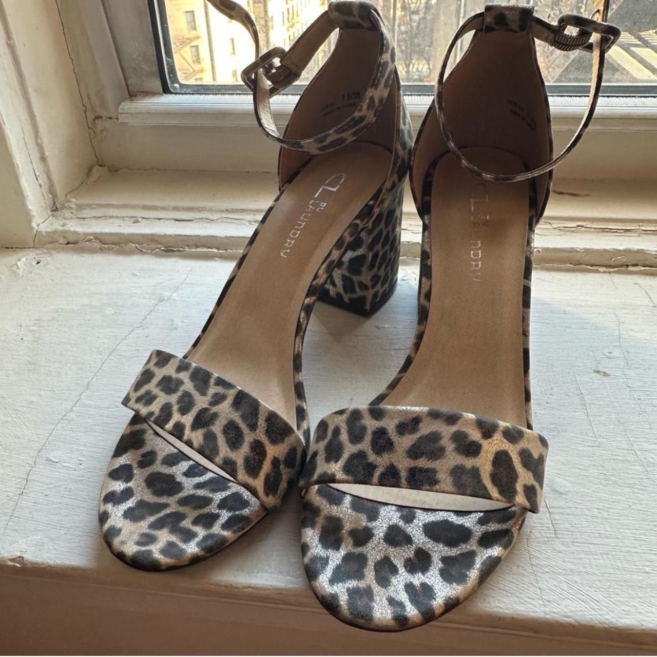 Chinese laundry hot sale leopard sandals