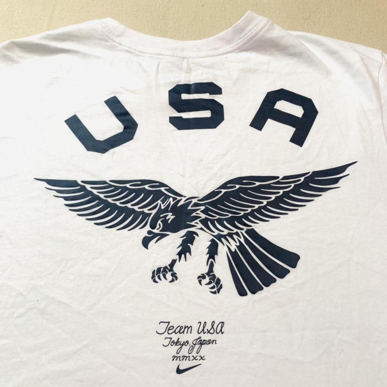 White Nike Team USA Olympics graphic T-shirt in good... - Depop
