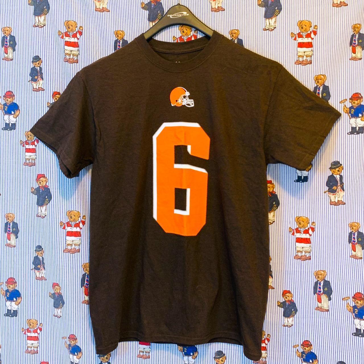 Cleveland Browns Baker Mayfield Jersey T-Shirt. Fits - Depop