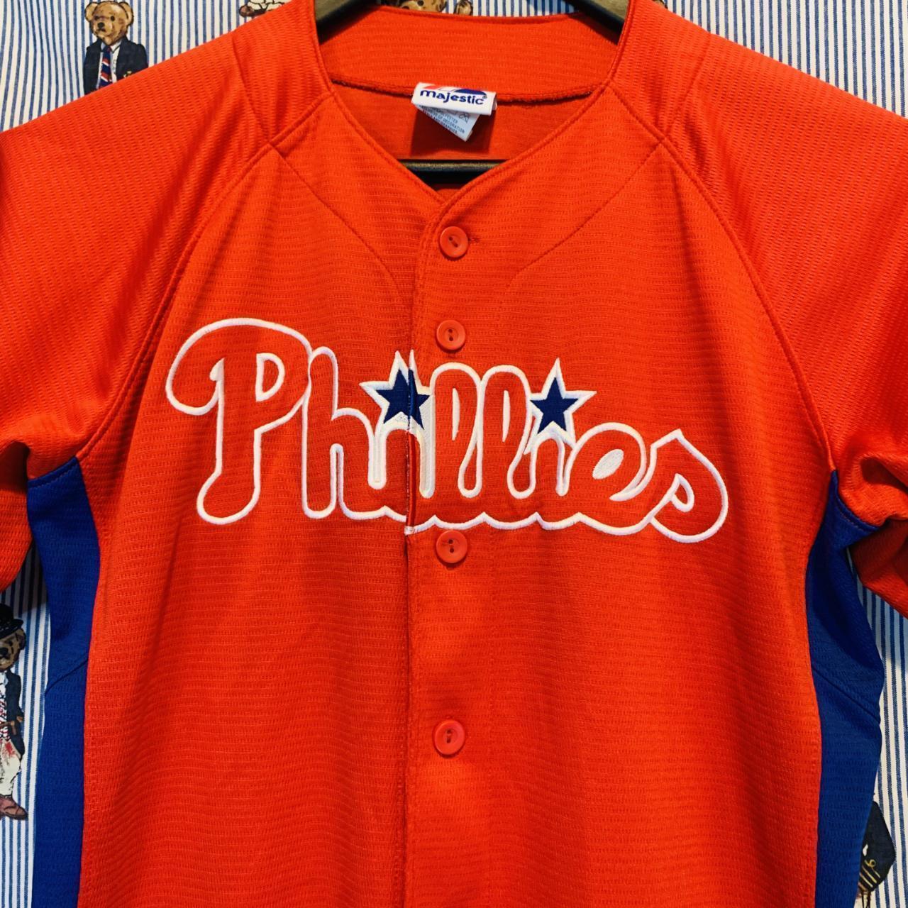00's Chase Utley Philadelphia Phillies Majestic MLB Jersey Size XL